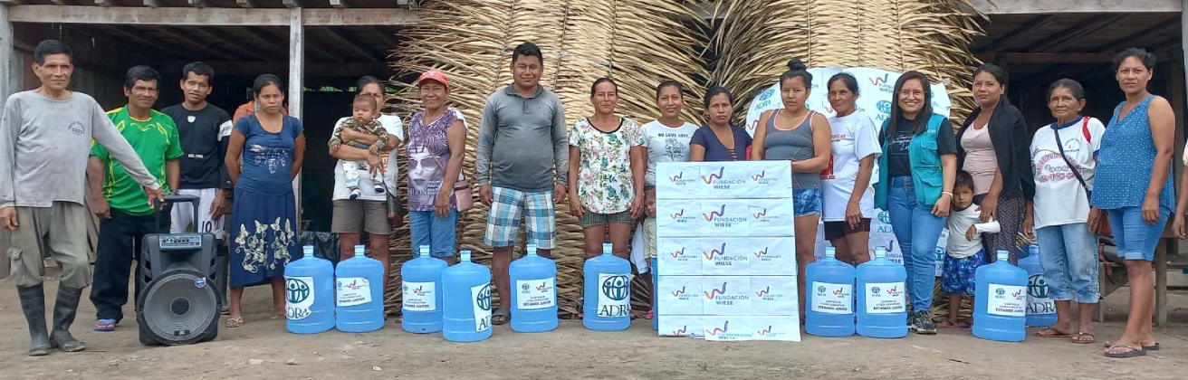 Fundación Wiese dona agua, medicinas y alimentos para atender a las comunidades afectadas por el derrame de petróleo en el distrito de Urarinas, en Loreto